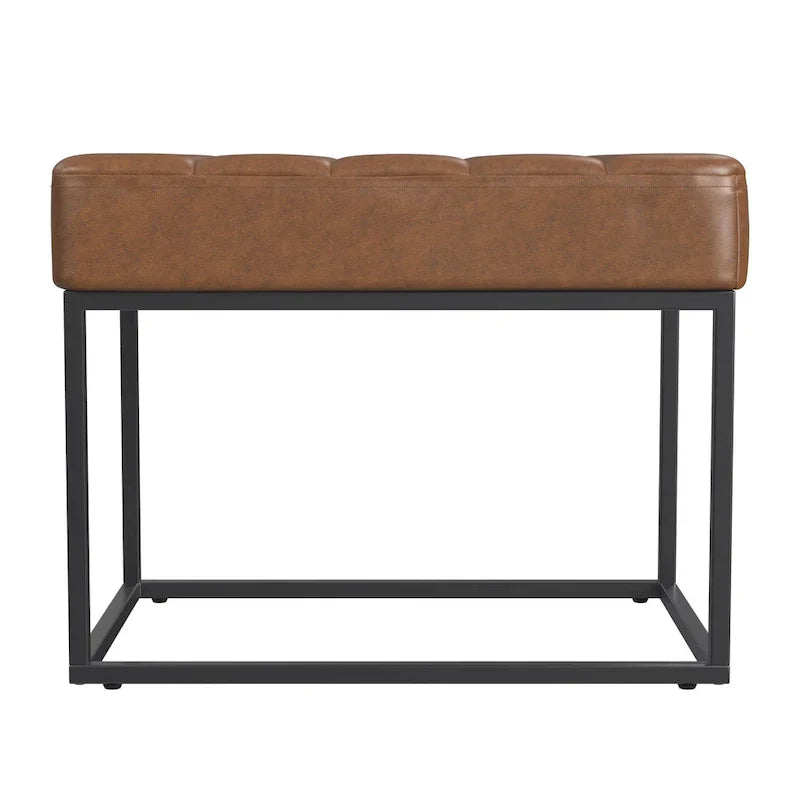 HomePop Theodore Upholstered Ottoman