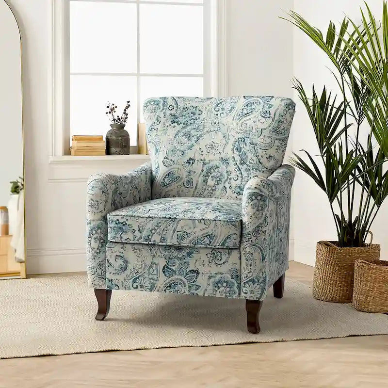 HULALA HOME Samouel Contemporary Floral Wingback Armchair
