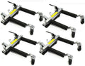 2025 Stark Set of (4) Wheel Dolly Car Skates Vehicle Positioning Hydraulic Tire Jack Truck Rv Trailer Pick Up Dolly Ratcheting Foot Pedal, 1500LBS
