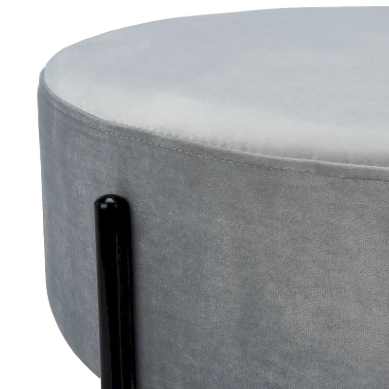 SAFAVIEH Shianne Round Velvet Cocktail Ottoman Table
