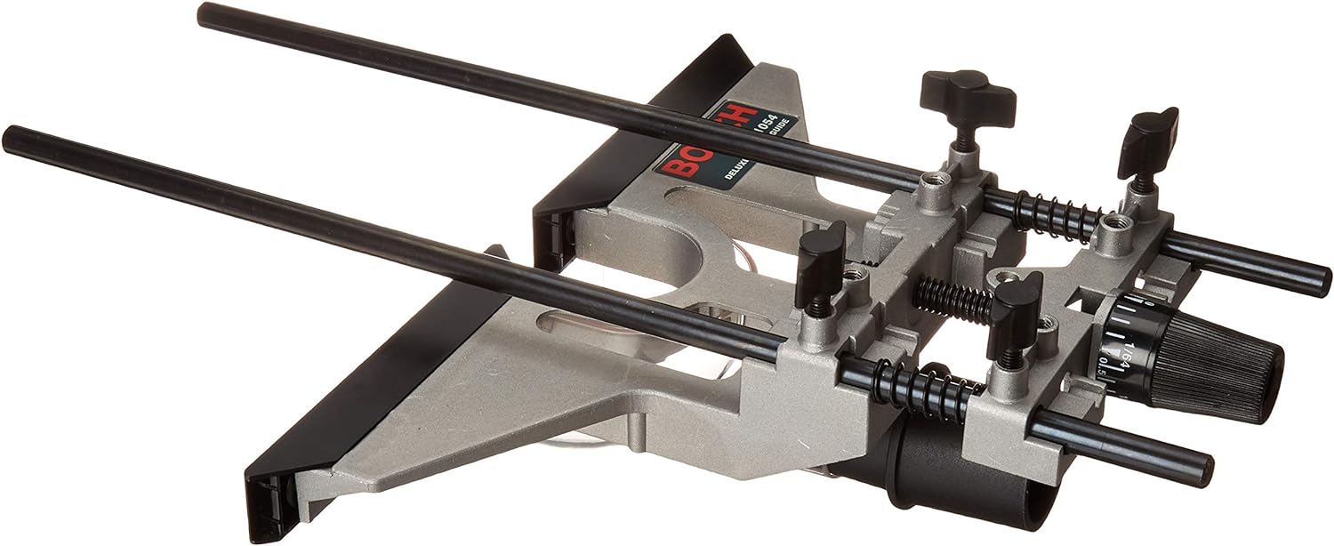 BOSCH 1617EVSPK Wood 12 Amp Router Tool Combo Kit - 2.25 Horsepower Plunge Router & Fixed Base with a Variable Speed