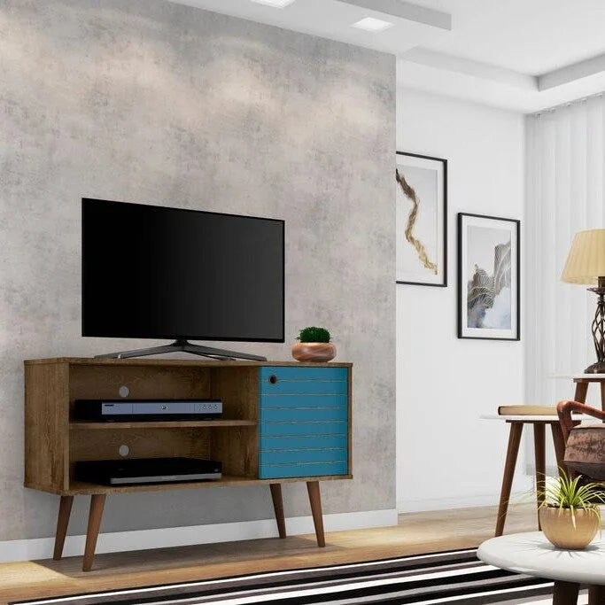 Mid-Century Modern Liberty Dual-Shelf TV Console
