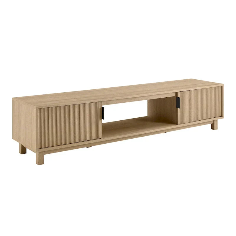 Middlebrook Designs Contemporary 70-Inch TV Stand with Fluted Doors