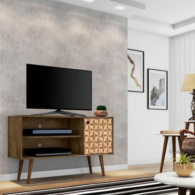 Mid-Century Modern Liberty Dual-Shelf TV Console