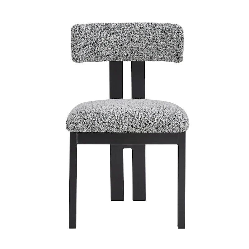 Set of 4 Astura Upholstered Dining Chairs with Iron Frame by Christopher Knight Home
