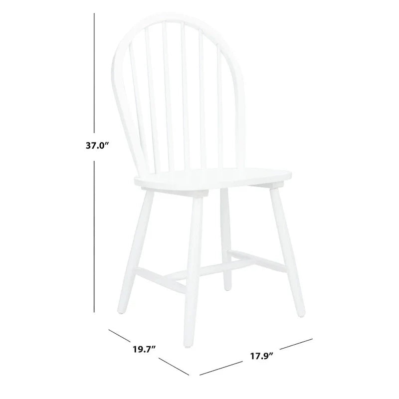 Set of 2 SAFAVIEH Delcie Oval Back Spindle Dining Chairs - Dimensions: 17.9" x 19.7" x 37"