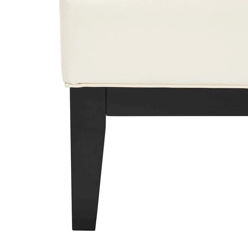 SAFAVIEH Tonja Brown Bicast Leather Rectangular Ottoman