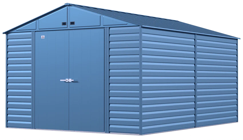 2025 Select Steel Storage Shed, 10x14, Blue Grey