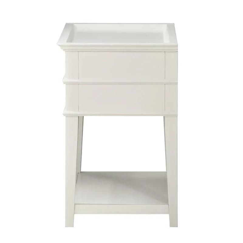 Greyson Living Collette Nightstand with 2-Drawer Tray Top