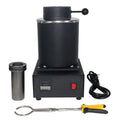 2025 2KG Gold Melting Furnace,1400W 2000F Digital Electric Melting Furnace with Graphite Crucible for Melt Scrap, Silver, Gold, Copper, Aluminum 110V Refining Casting