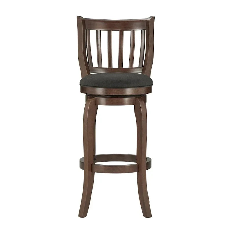 iNSPIRE Q Classic Ali 29-Inch High Back Swivel Bar Stool in Modern Linen