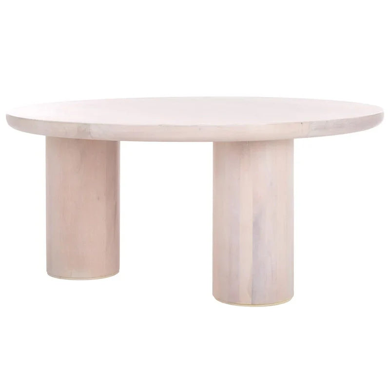 SAFAVIEH Home Mork Round Coffee Table with 3 Legs - 40" W x 40" D x 18" H