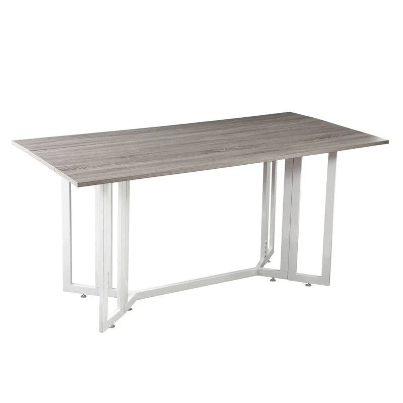 SEI Furniture Driness Grey Folding Drop Leaf Table