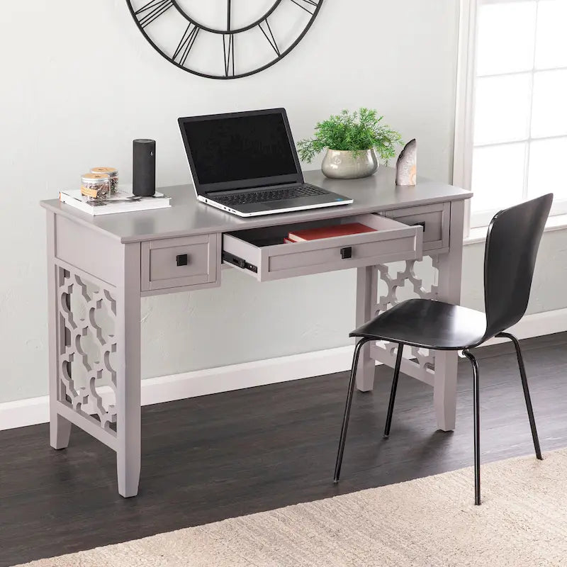 SEI Furniture Eden Writing Desk with Storage Solutions