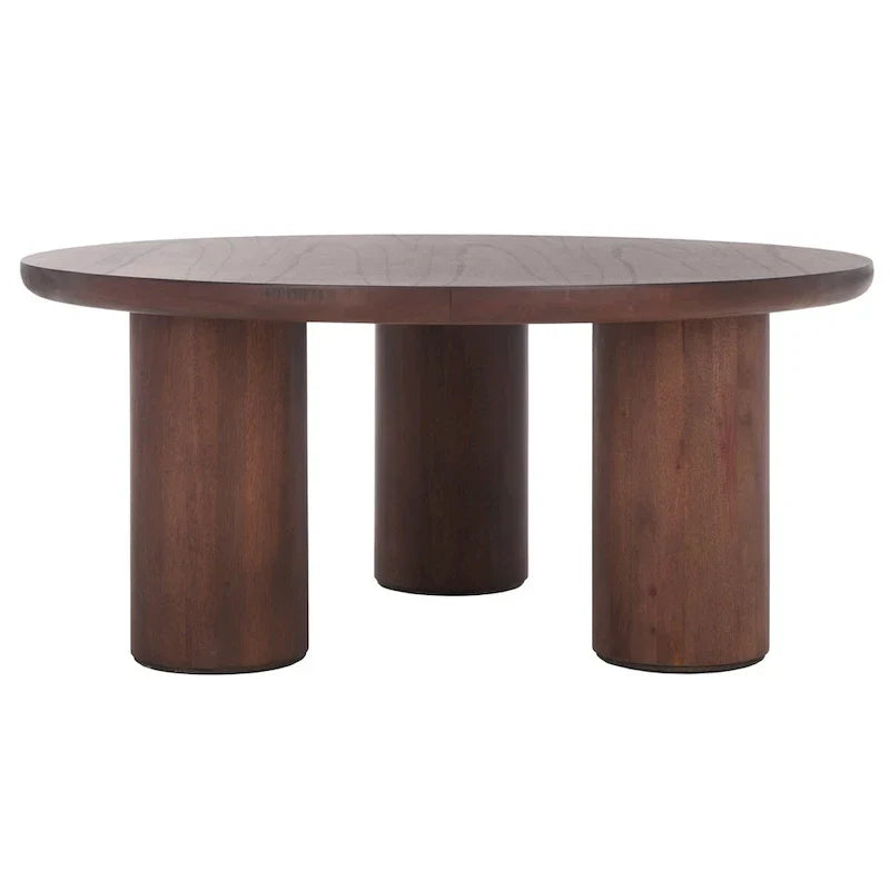 SAFAVIEH Home Mork Round Coffee Table with 3 Legs - 40" W x 40" D x 18" H