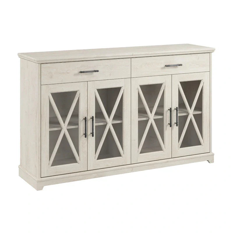 Lennox 60-Inch Buffet Cabinet with Drawers by Bush Furniture