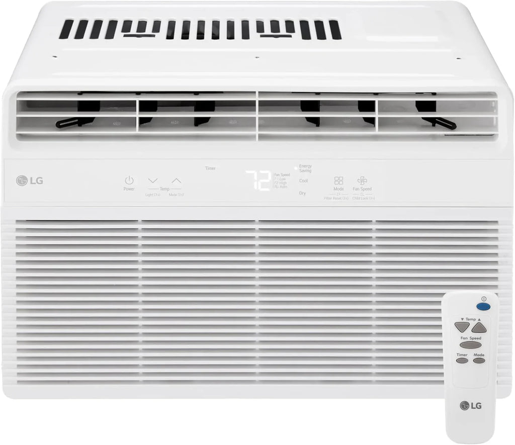LG 6,000 BTU Window Air Conditioner, 115V, Cools 250 Sq.Ft. for Bedroom, Den