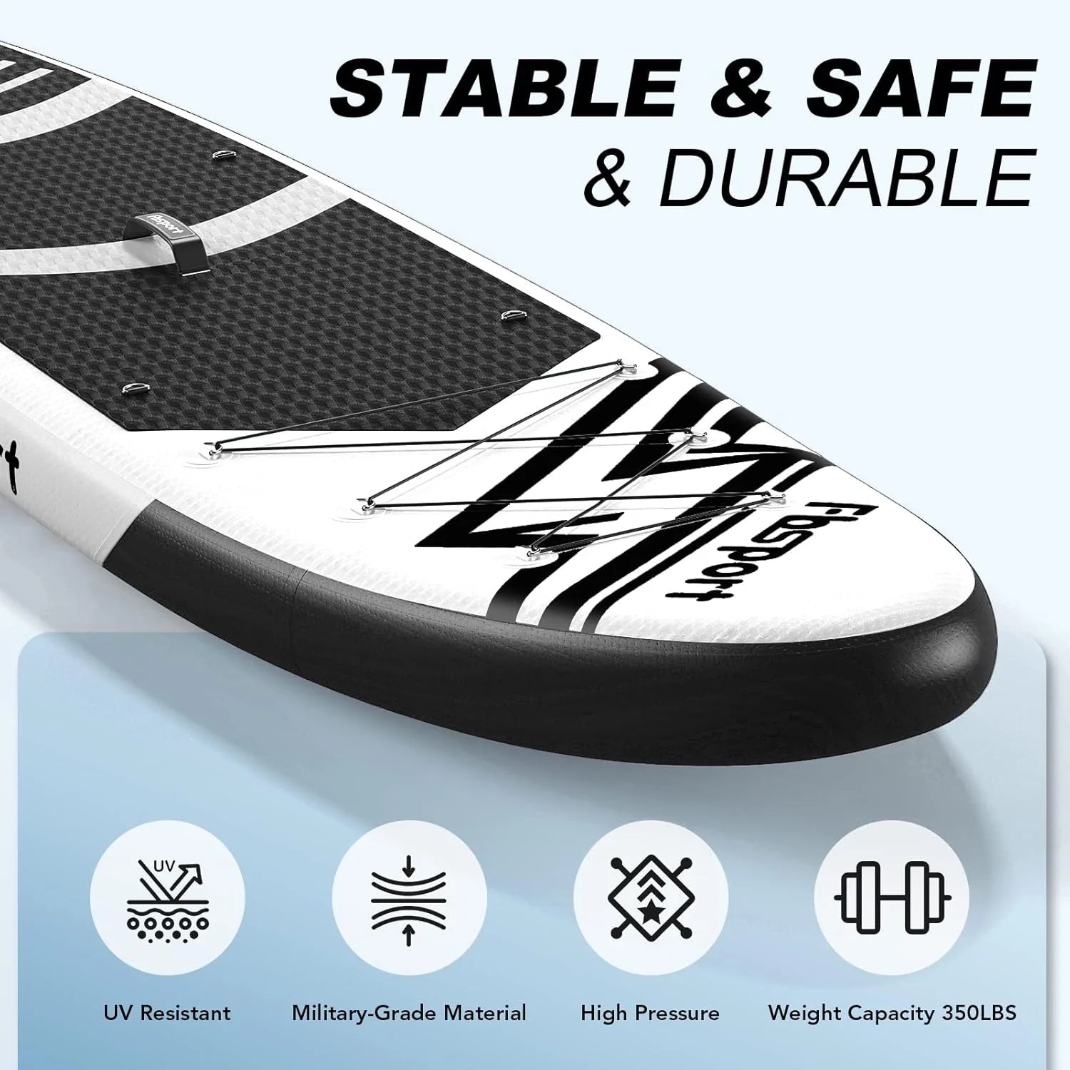 Premium Stand Up Paddle Board Yoga Board with Durable SUP Accessories & Carry Bag | Wide Stance Surf Control Non-Slip Deck Leash Paddle and Pump for Youth & Adult