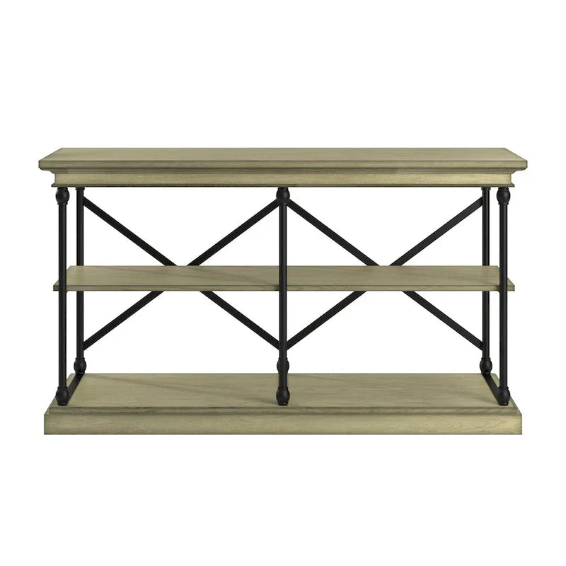 iNSPIRE Q Artisan Barnstone Iron and Wood Entryway Console Table