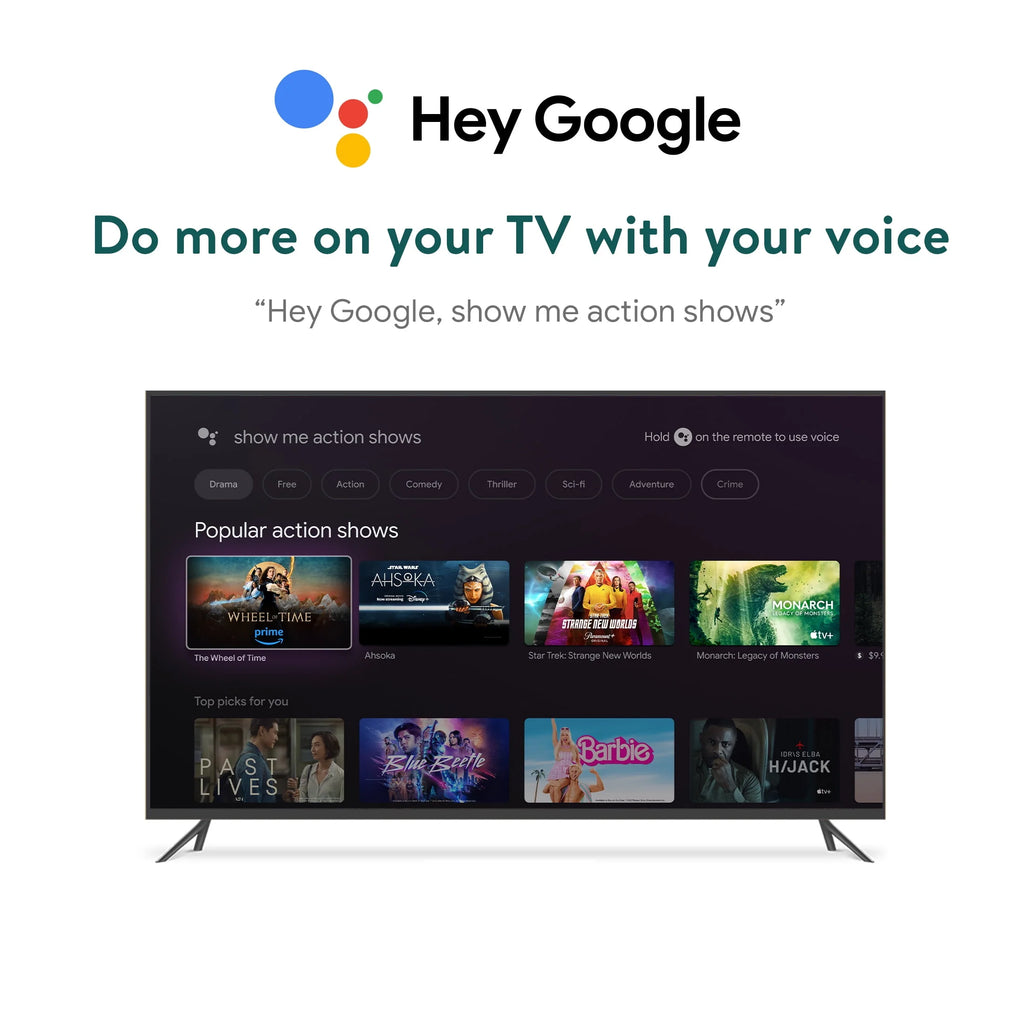 Onn. 4K Pro Streaming Device with Google TV, 4K UHD, Dolby Vision &amp; Atmos, Hands Free Voice Control, Wi Fi 6, Smart Hub