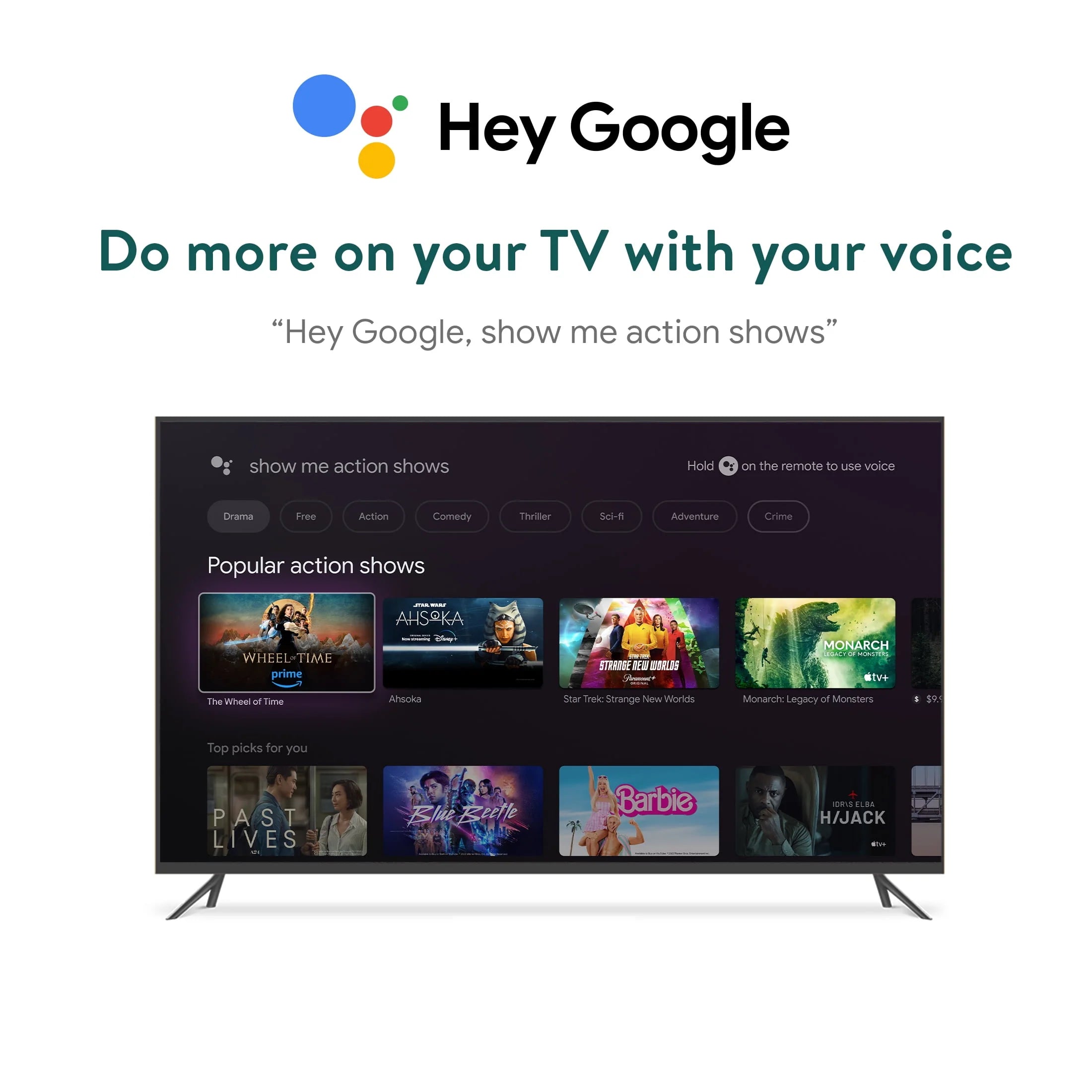 Onn. 4K Pro Streaming Device with Google TV, 4K UHD, Dolby Vision &amp; Atmos, Hands Free Voice Control, Wi Fi 6, Smart Hub