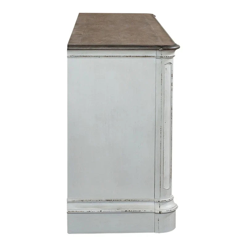 Magnolia Manor Mirrored TV Stand for Entertainment - Available in 2 Finishes