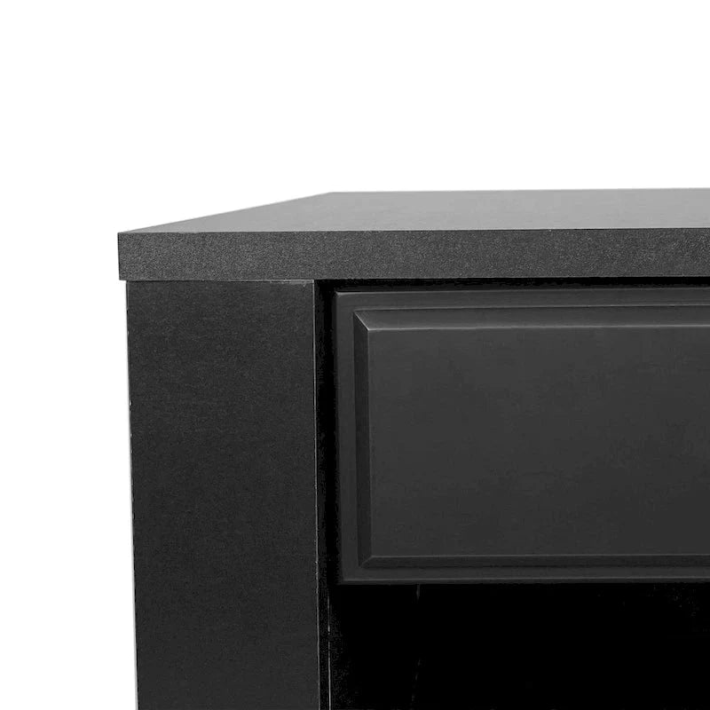 Set of 2 Foisy Faux Wood Nightstands with Drawer by Christopher Knight Home