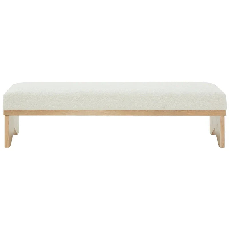 SAFAVIEH Couture Boris Mid-Century Modern Bench - Dimensions: 62.4" W x 19.7" D x 16.5" H