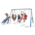 Swing Set, Outdoor Playset for Kids with Slide