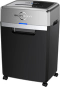 Heavy Duty Paper Shredder, 24-Sheet Cross-Cut Shredder, 40-Min Continuous Running Time, Commercial Grade Shredder for Office, 9-Gallon Big Basket, 55dB Super Quiet, P-4 High Security (S3105)