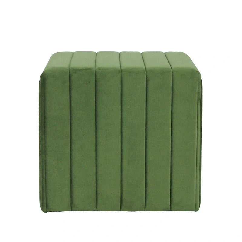 HomePop Contemporary Channel-Designed Ottoman