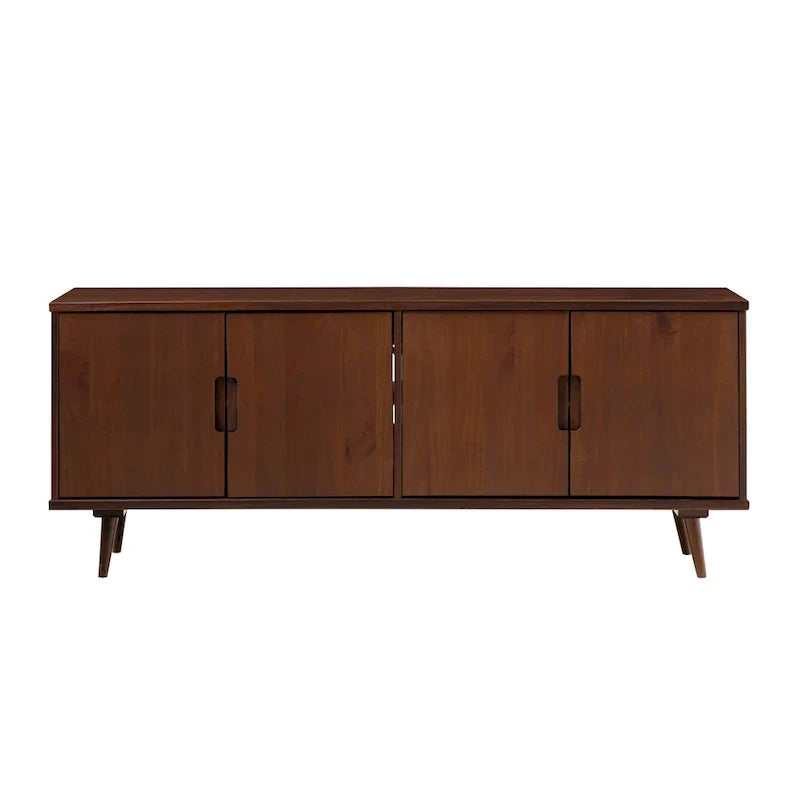 Mid-Century Modern Solid Wood TV Console by Middlebrook