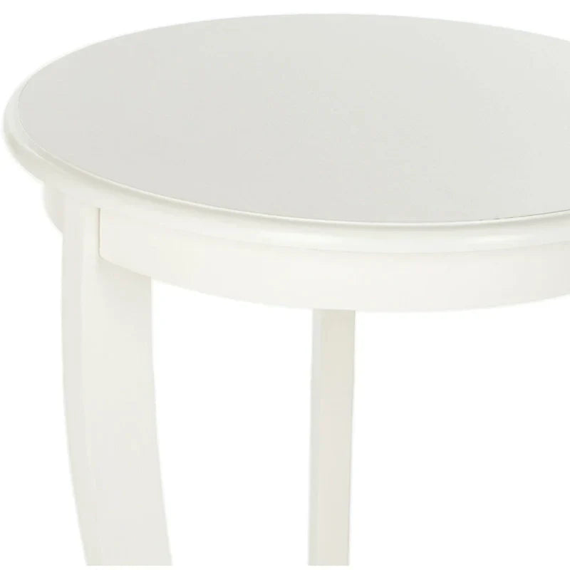 SAFAVIEH Carlotta Grey Pedestal Side Table - Dimensions: 18.1" W x 18.1" D x 26" H