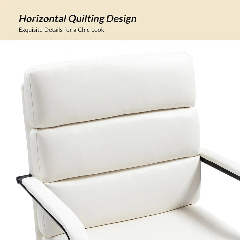 Joseph Contemporary Faux Leather Task Chair with Tilt Lock and Center Tilt by HULALA HOME
