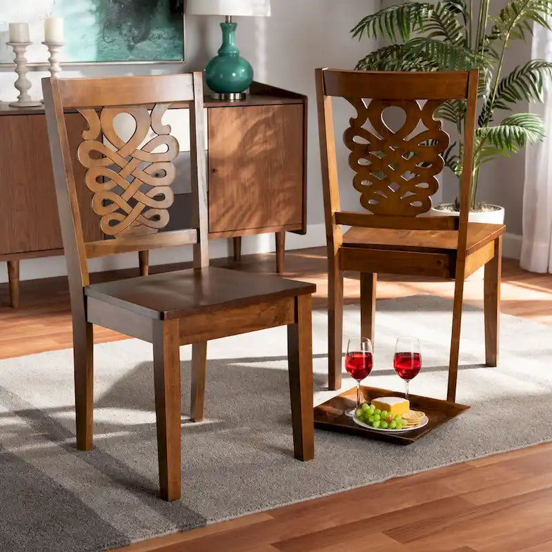 Gervais Modern Transitional 2-Piece Dining Chair Set