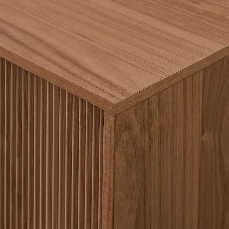 Middlebrook Designs Contemporary 70-Inch TV Stand with Fluted Doors