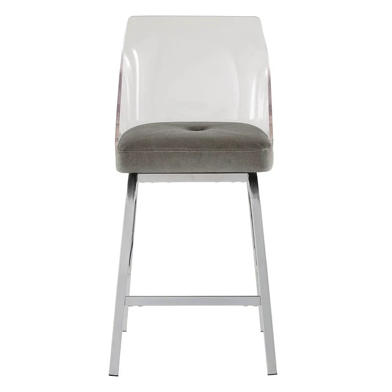 iNSPIRE Q Bold Lennox Velvet Counter Height Stools - Set of 2
