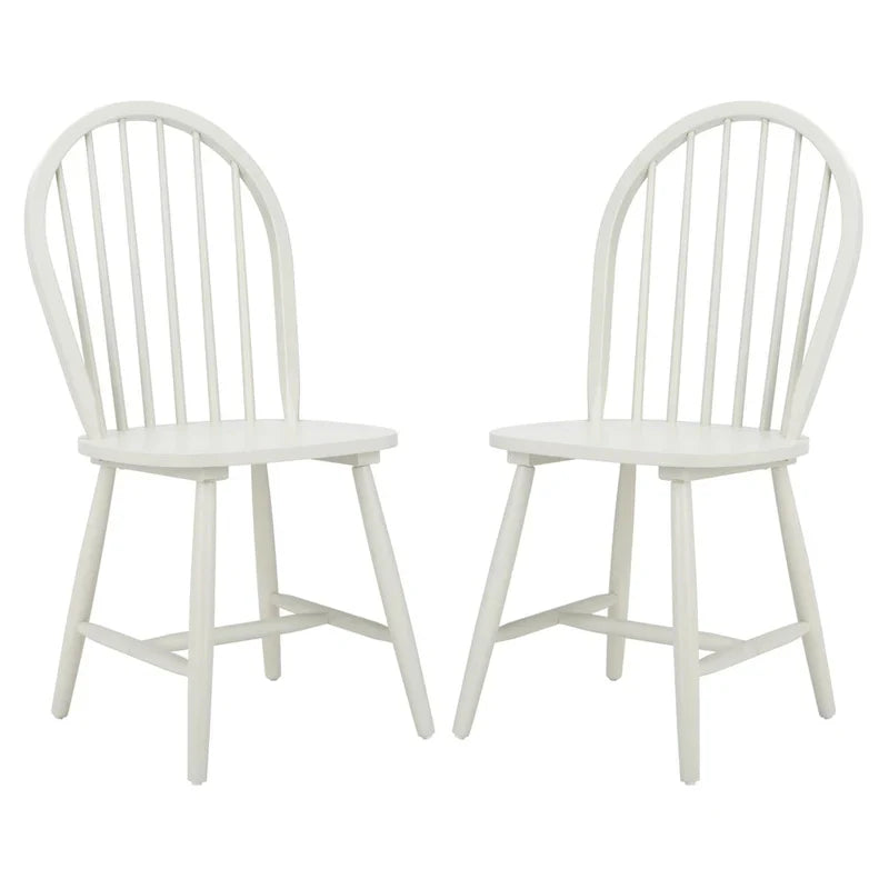 Set of 2 SAFAVIEH Delcie Oval Back Spindle Dining Chairs - Dimensions: 17.9" x 19.7" x 37"