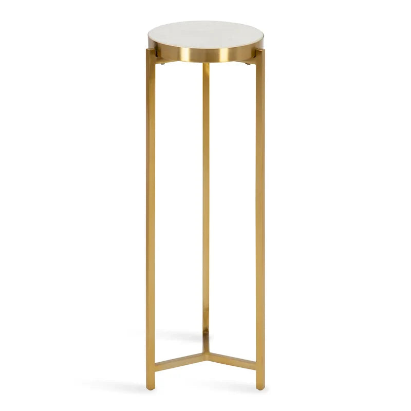 Kate and Laurel Aguilar Glamorous Drink Table - 9x9x23 Inches