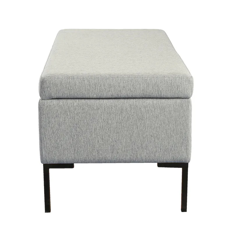 HomePop Metal-Leg Storage Bench