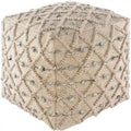 Leslawa Farmhouse 18-Inch Cube Ottoman