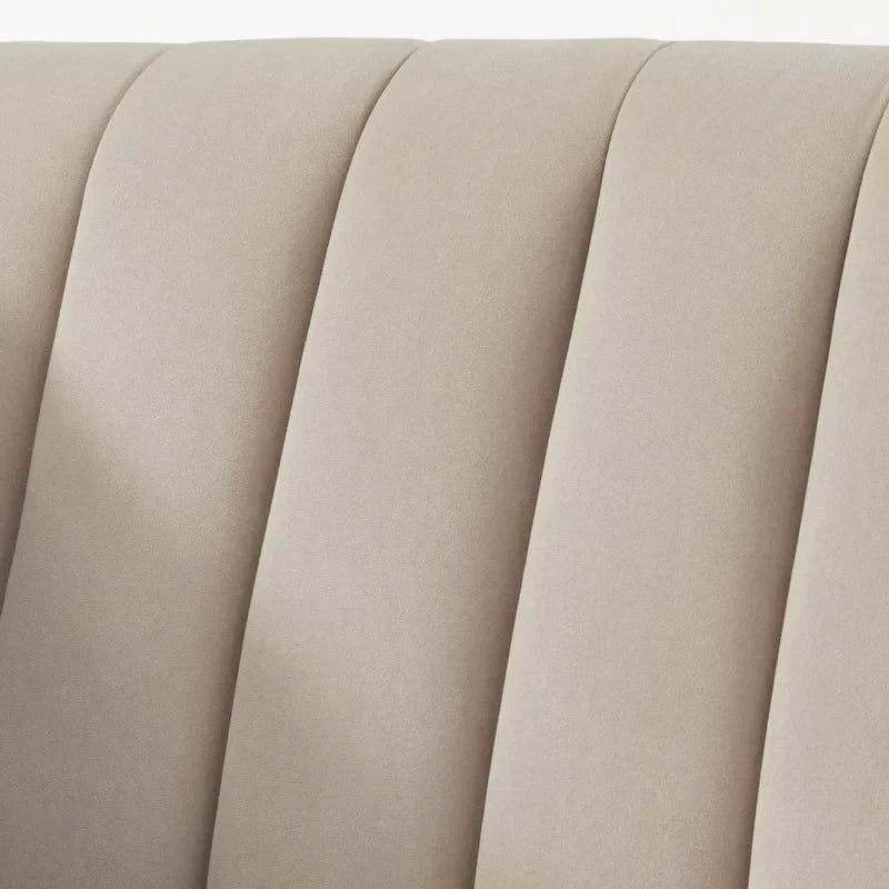 Lifestorey Paxton Tuxedo Chair with Channel Stitch Design
