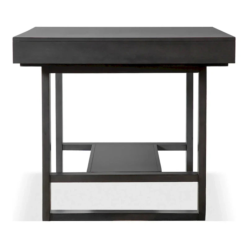 Isolde Black 60-Inch Solid Wood Counter Height Dining Table with Drawers by Furniture of America