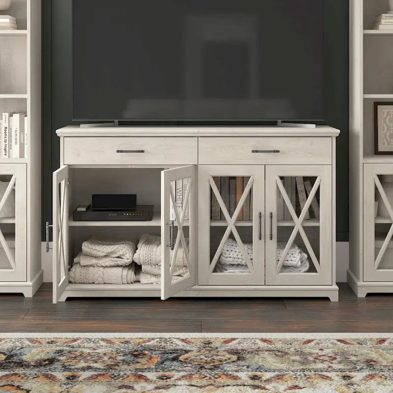 Lennox 60-Inch Buffet Cabinet with Drawers by Bush Furniture