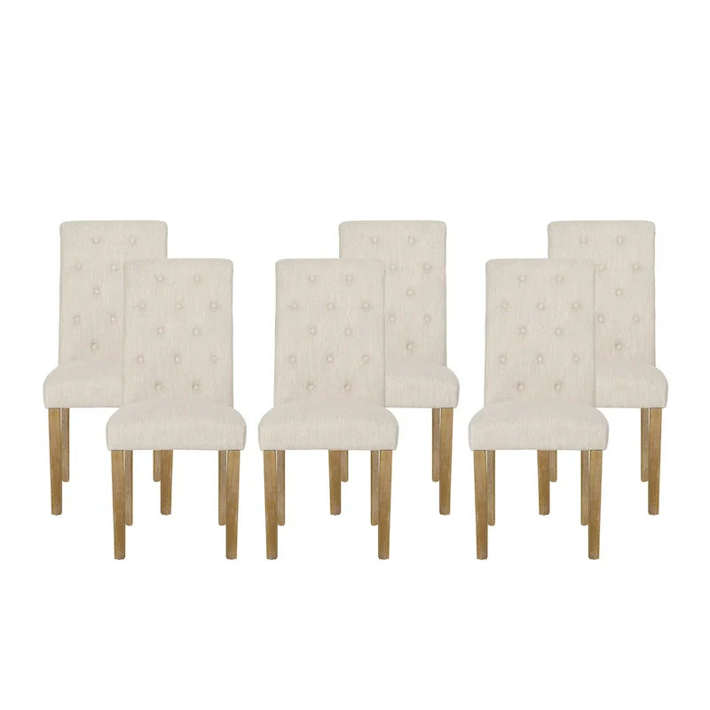 Set of 6 Aruda Upholstered Dining Chairs by Christopher Knight Home