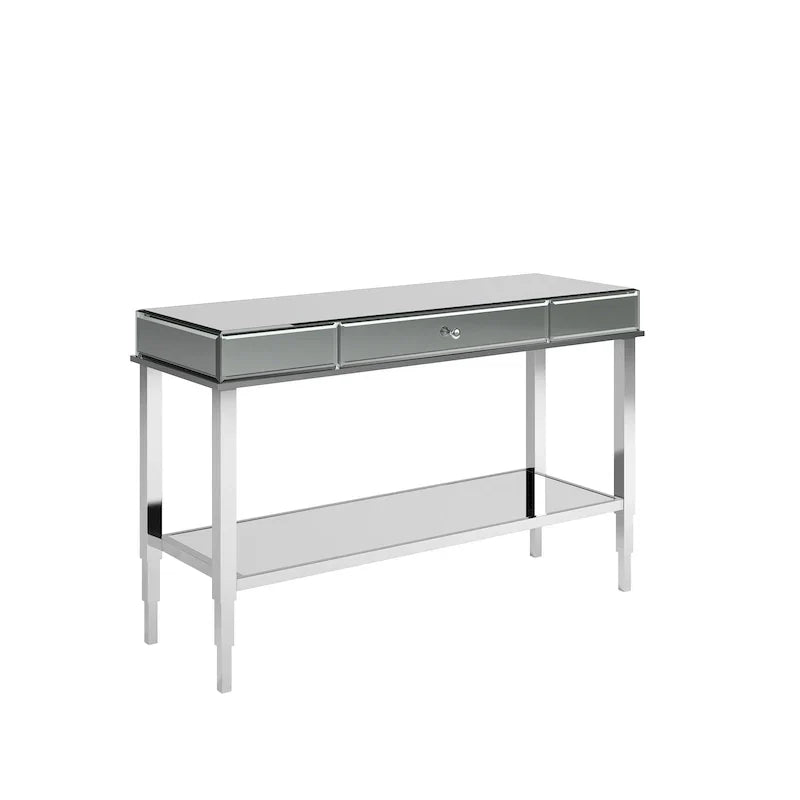 iNSPIRE Q Bold Camille Mirrored Console Table TV Stand with Drawer