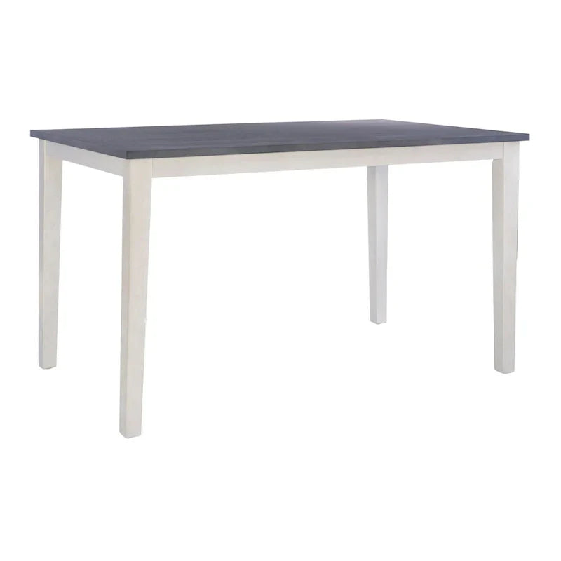 McKee White Acacia Wood Counter-Height Dining Table