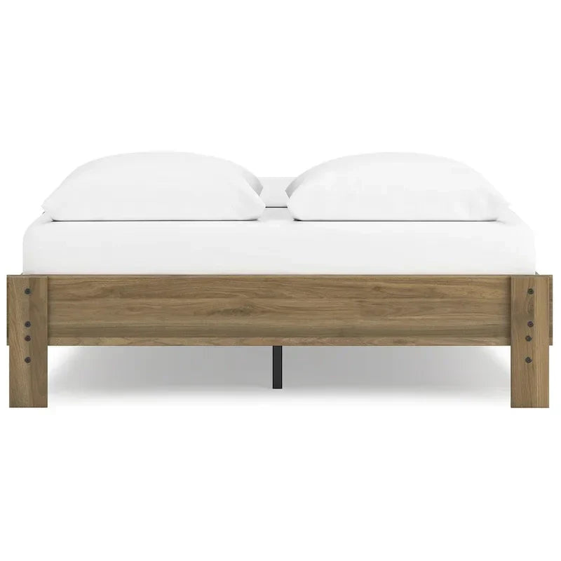 Signature Design by Ashley Deanlow Honey Wood Platform Bed