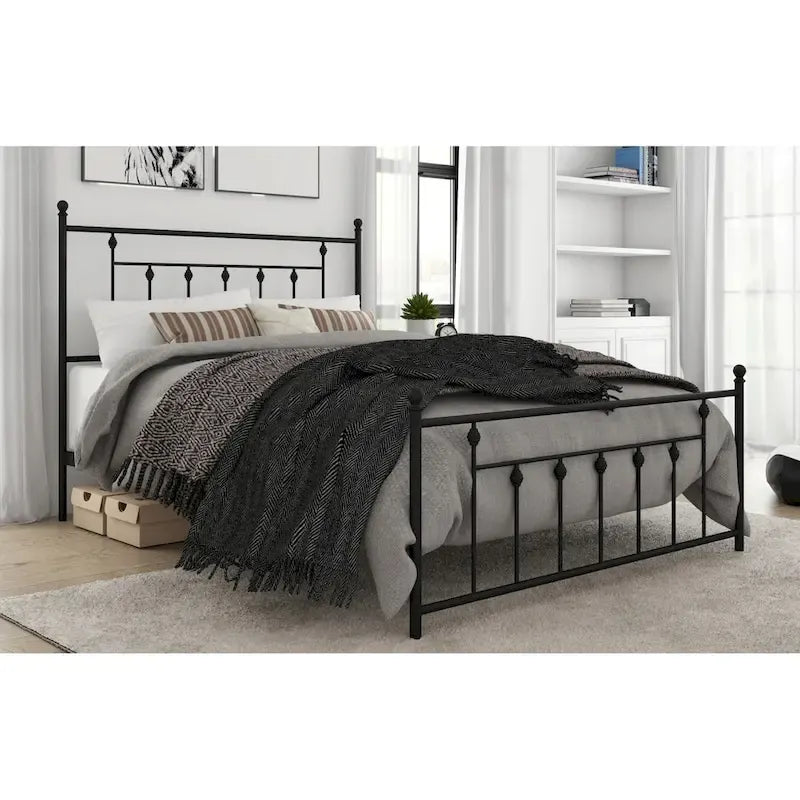 Melia Metal Bed Frame with Platform Design