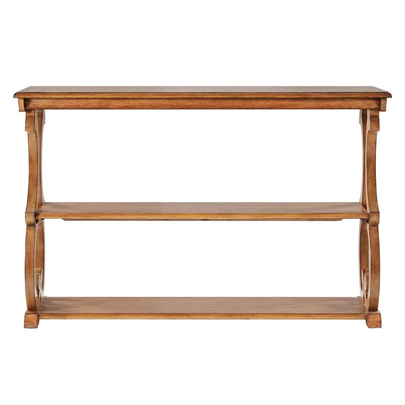 Lorraine Wooden Scroll TV Stand and Sofa Table by iNSPIRE Q Classic